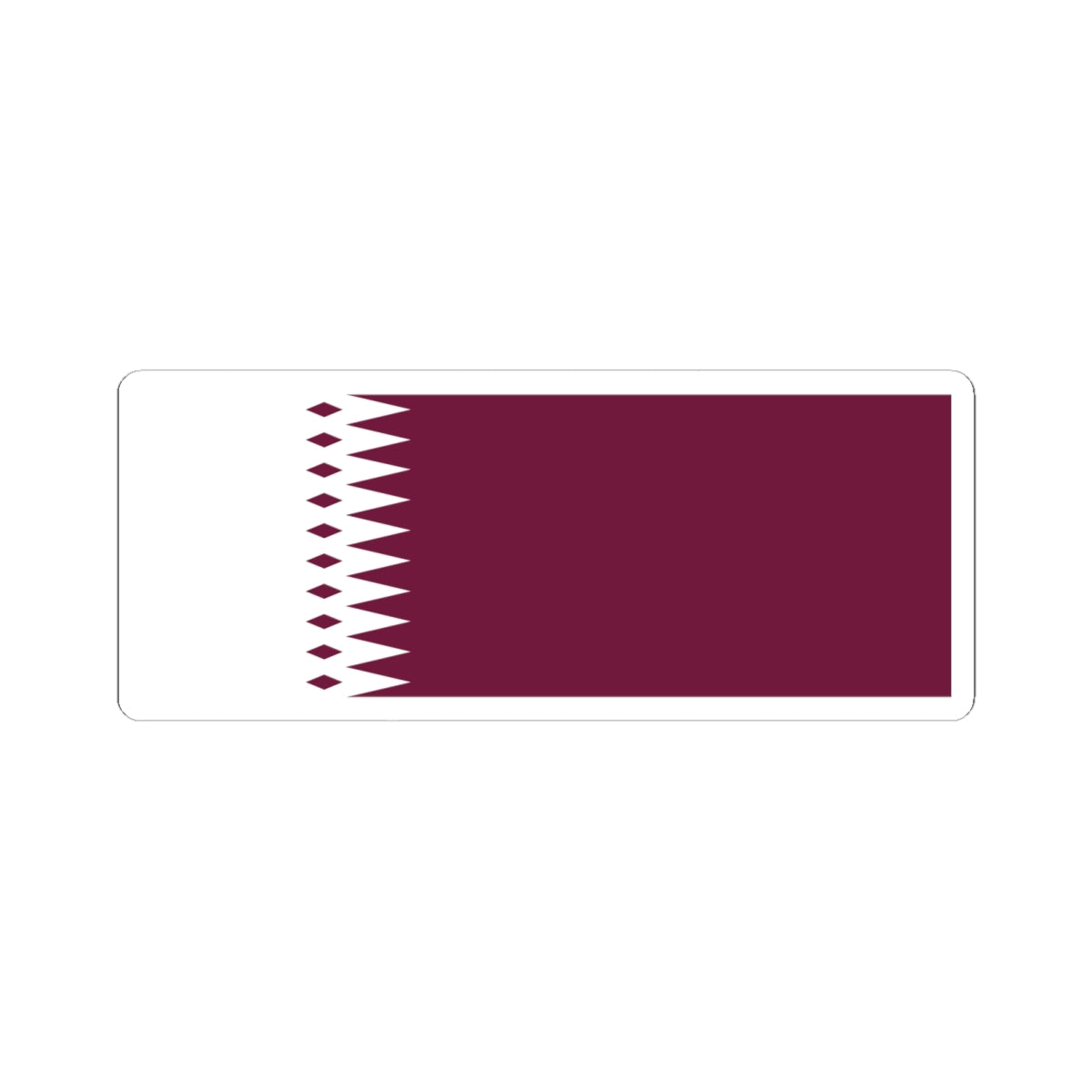 Flag of Qatar 1933-1936 (Qatar) STICKER Vinyl Kiss-Cut Decal