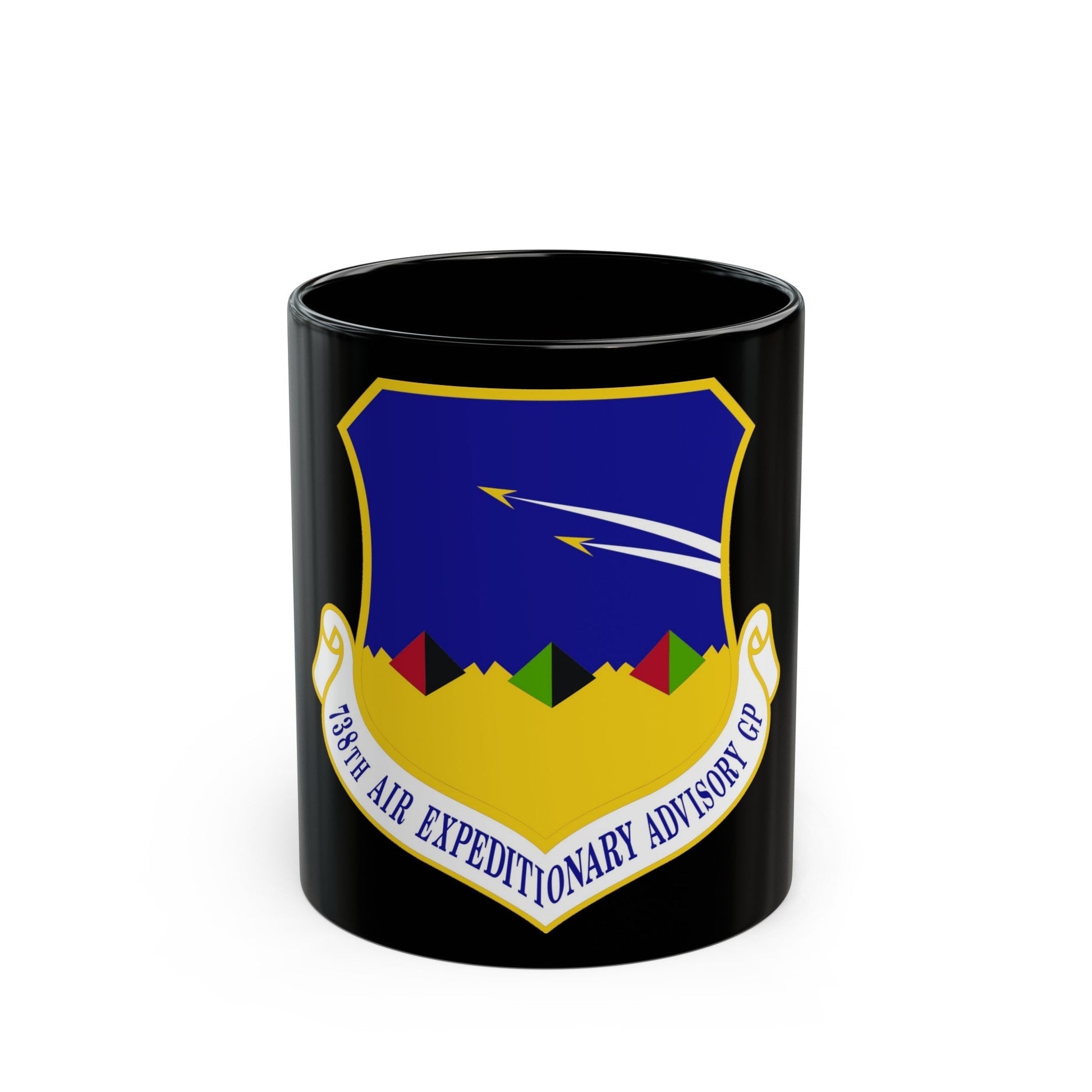 738th Air Expeditionary Advisory Group (U.S. Air Force) Black Coffee Mug-11oz-The Sticker Space