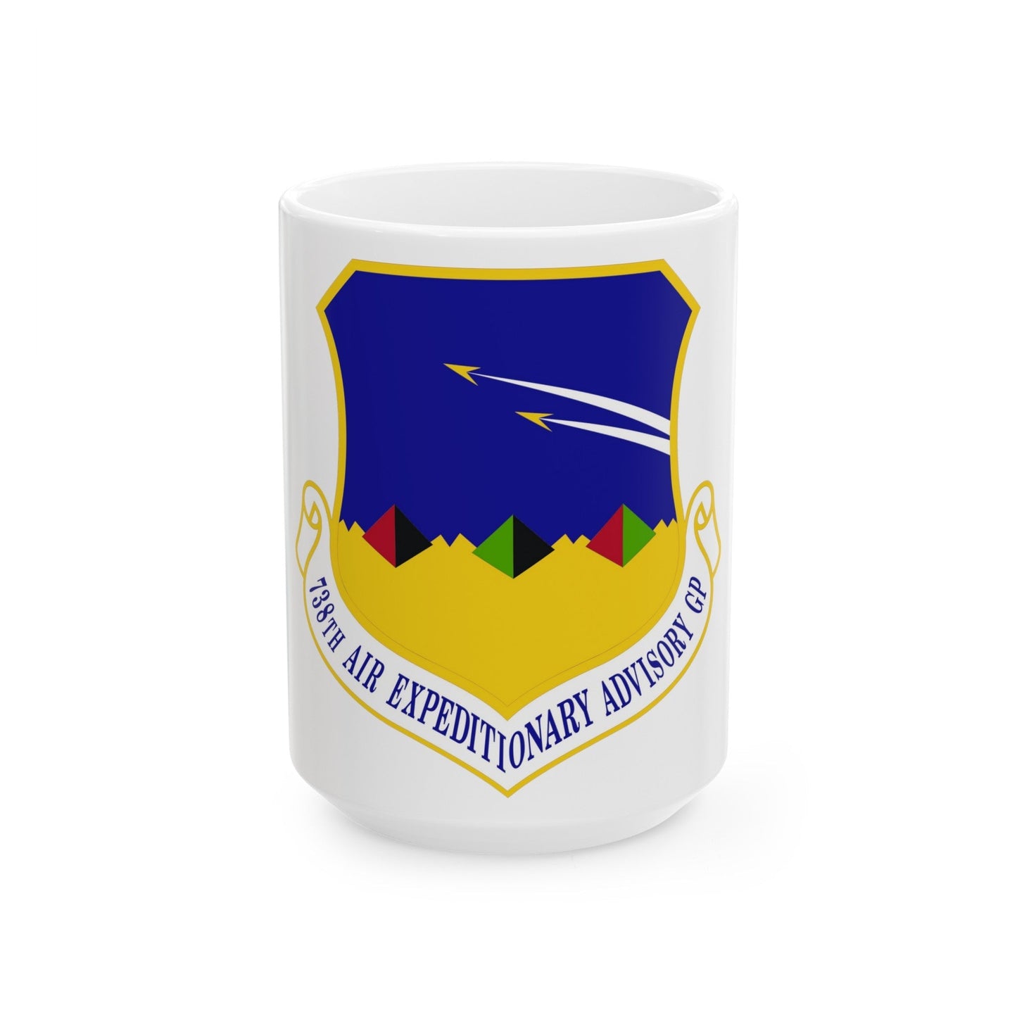 738th Air Expeditionary Advisory Group (U.S. Air Force) White Coffee Mug-15oz-The Sticker Space