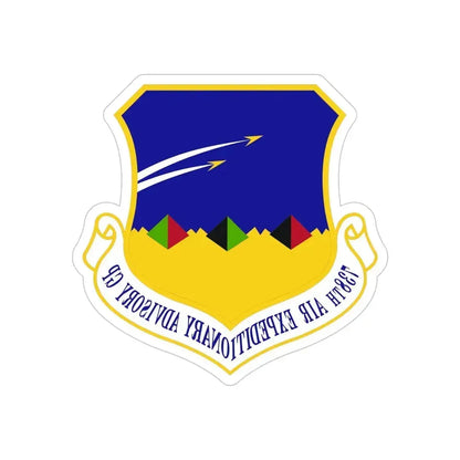 738th Air Expeditionary Advisory Group (U.S. Air Force) REVERSE PRINT Transparent Die-Cut STICKER 5 Inch Die-Cut Transparent - The Sticker Space