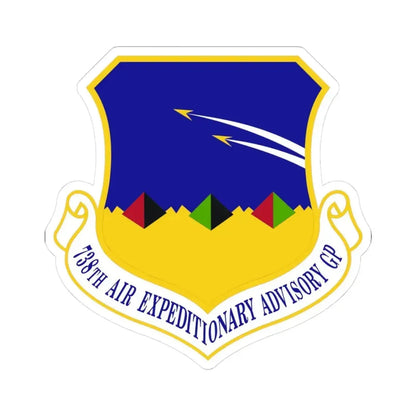 738th Air Expeditionary Advisory Group (U.S. Air Force) STICKER Vinyl Kiss-Cut Decal 3 Inch White - The Sticker Space