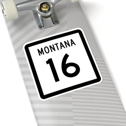 MT-16 (Montana) (Road Sign) STICKER Vinyl Kiss-Cut Decal