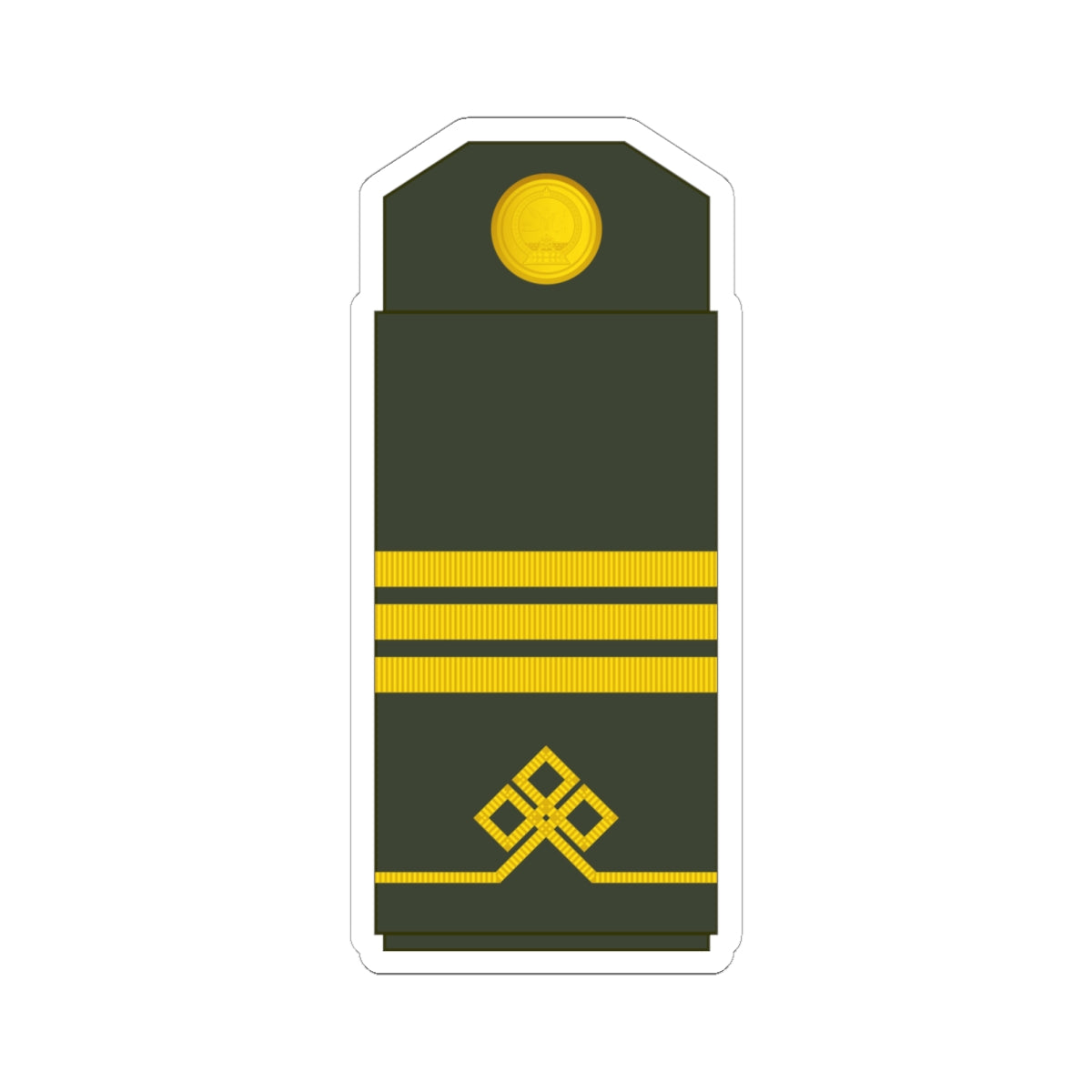 04 Mongolian Army SCP (Mongolia) (Military Rank) STICKER Vinyl Kiss-Cut Decal