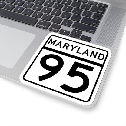 MD Route 95 (Maryland) (Road Sign) STICKER Vinyl Kiss-Cut Decal