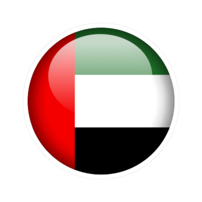 Flag orb United Arab Emirates (United Arab Emirates) STICKER Vinyl Kiss-Cut Decal