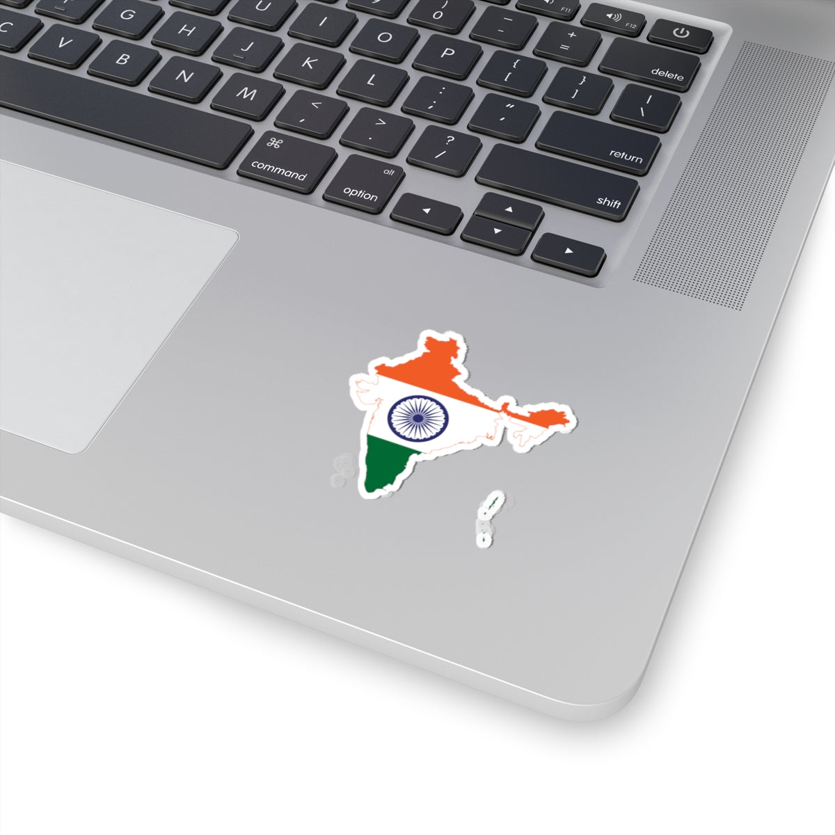 Flag-map of India de-facto (India) STICKER Vinyl Kiss-Cut Decal