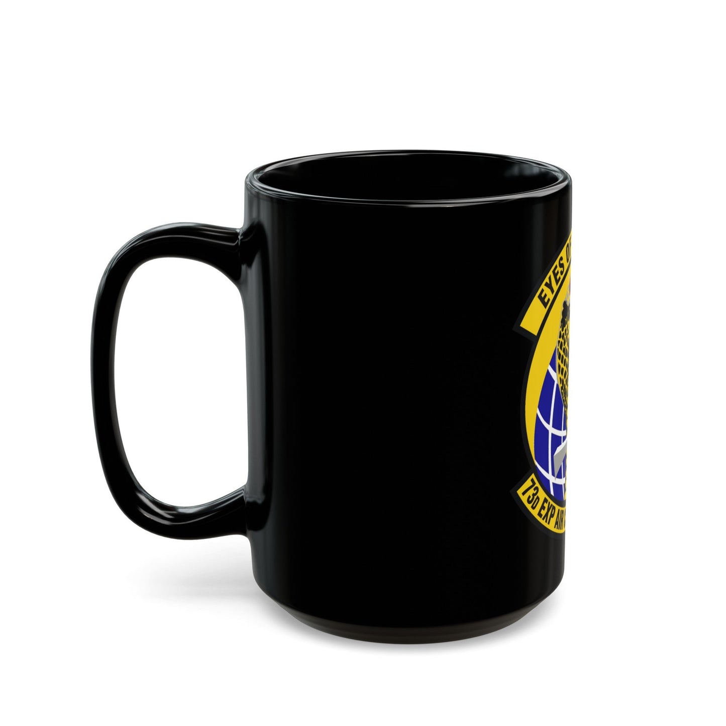 73d Expeditionary Air Control Squadron (U.S. Air Force) Black Coffee Mug-The Sticker Space