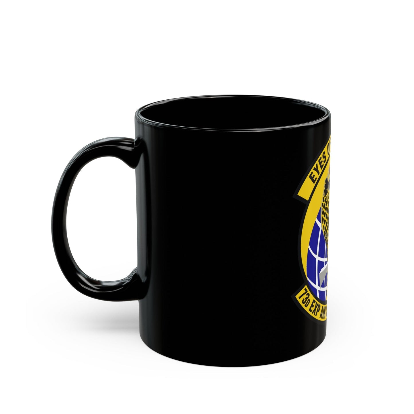 73d Expeditionary Air Control Squadron (U.S. Air Force) Black Coffee Mug-The Sticker Space