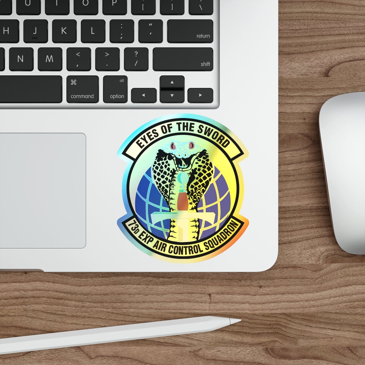 73d Expeditionary Air Control Squadron (U.S. Air Force) Holographic STICKER Die-Cut Vinyl Decal-The Sticker Space