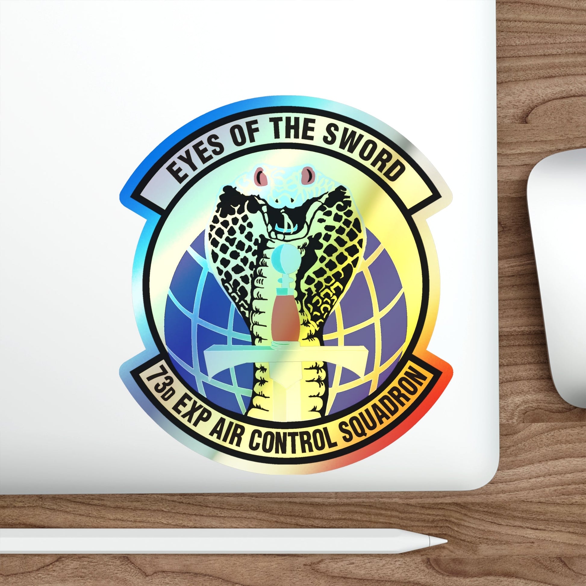 73d Expeditionary Air Control Squadron (U.S. Air Force) Holographic STICKER Die-Cut Vinyl Decal-The Sticker Space