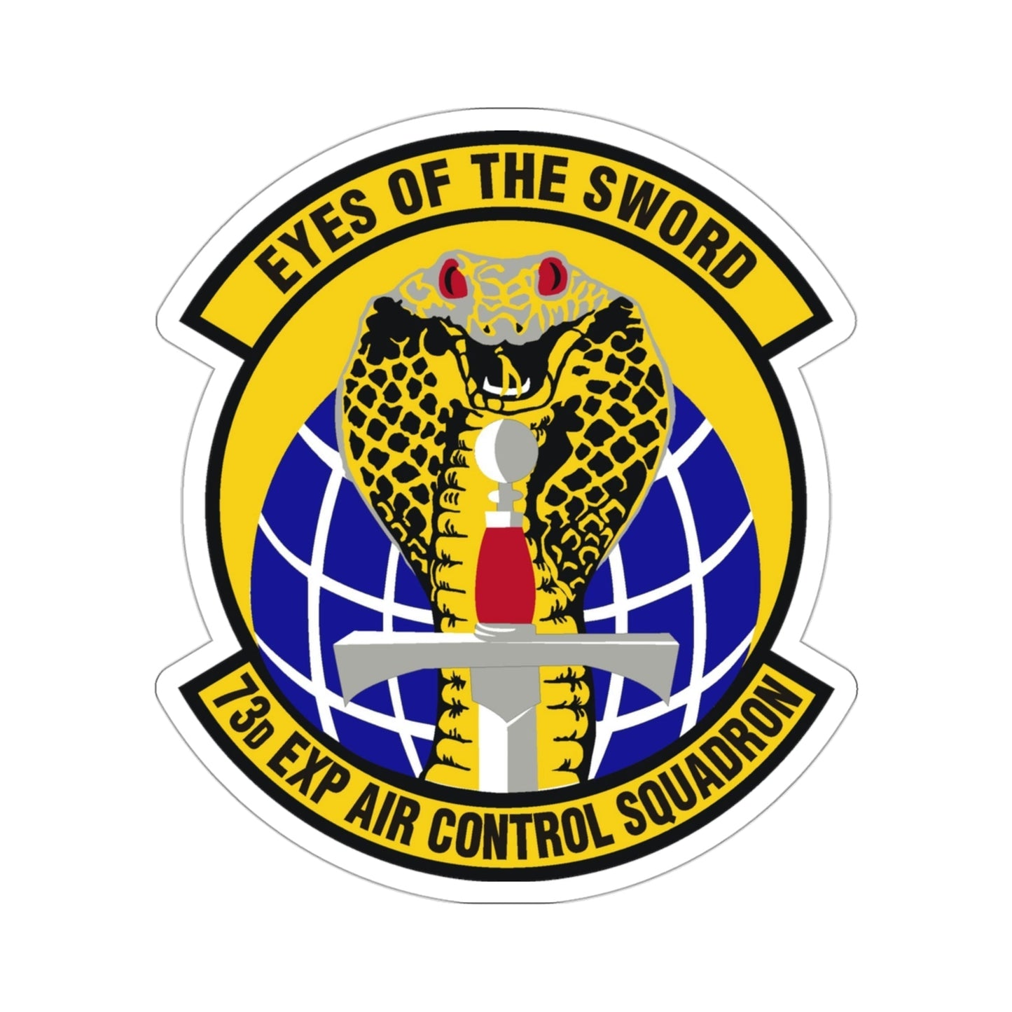 73d Expeditionary Air Control Squadron (U.S. Air Force) STICKER Vinyl Die-Cut Decal-3 Inch-The Sticker Space