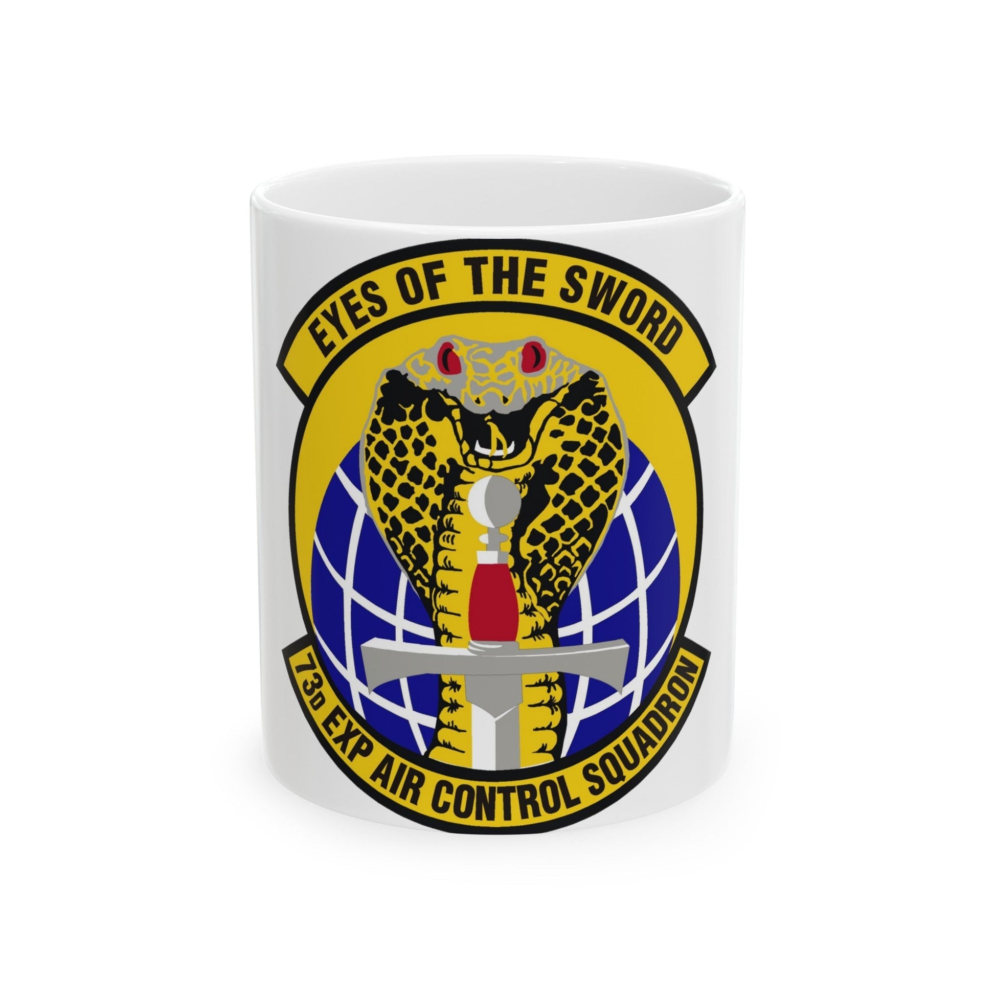 73d Expeditionary Air Control Squadron (U.S. Air Force) White Coffee Mug-11oz-The Sticker Space