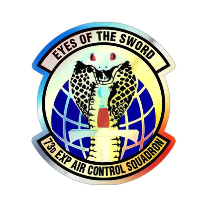 73d Expeditionary Air Control Squadron (U.S. Air Force) Holographic STICKER Die-Cut Vinyl Decal 2 Inch Holographic - The Sticker Space