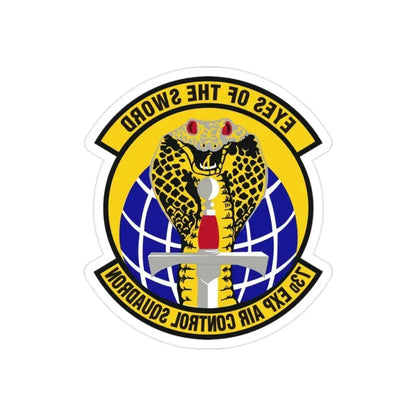 73d Expeditionary Air Control Squadron (U.S. Air Force) REVERSE PRINT Transparent Die-Cut STICKER 2 Inch Die-Cut Transparent - The Sticker Space