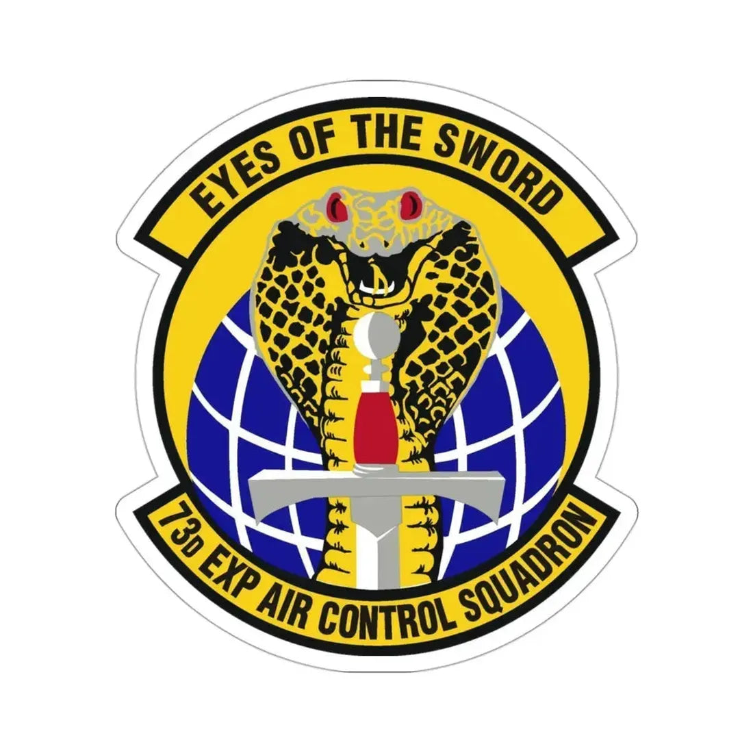 73d Expeditionary Air Control Squadron (U.S. Air Force) STICKER Vinyl Die-Cut Decal 3 Inch - The Sticker Space
