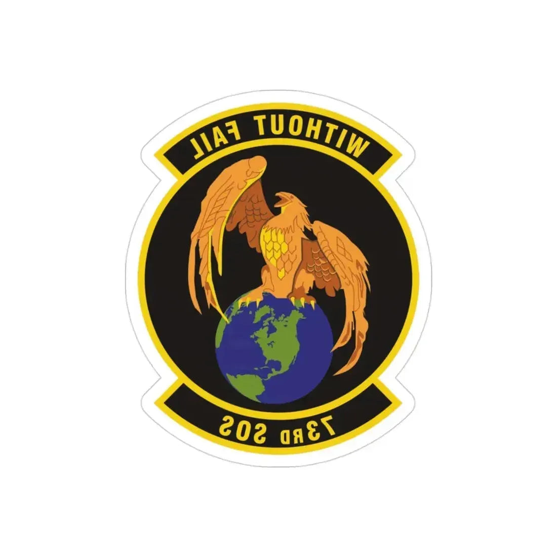 73rd Special Operations Squadron (U.S. Air Force) REVERSE PRINT Transparent Die-Cut STICKER 3 Inch Die-Cut Transparent - The Sticker Space