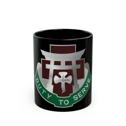 74 Field Hospital (U.S. Army) Black Coffee Mug-11oz-The Sticker Space