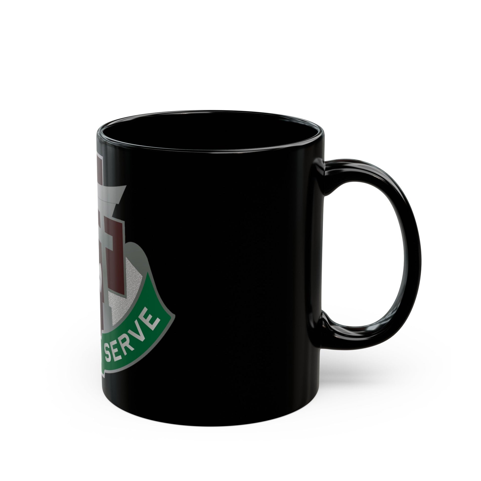 74 Field Hospital (U.S. Army) Black Coffee Mug-The Sticker Space