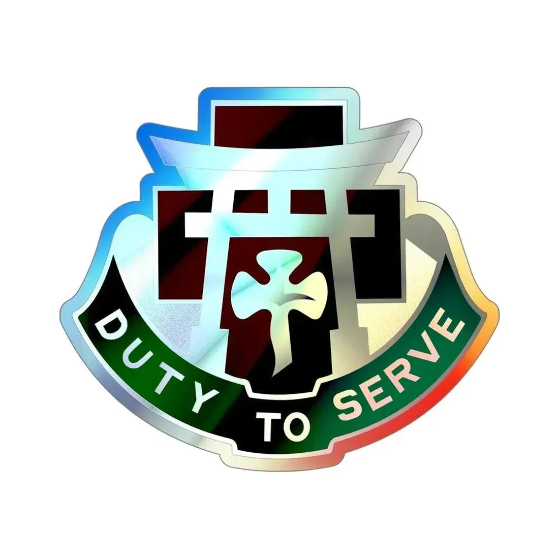 74 Field Hospital (U.S. Army) Holographic STICKER Die-Cut Vinyl Decal 5 Inch Holographic - The Sticker Space