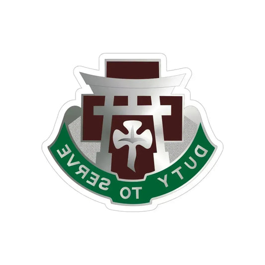 74 Field Hospital (U.S. Army) REVERSE PRINT Transparent Die-Cut STICKER 6 Inch Die-Cut Transparent - The Sticker Space