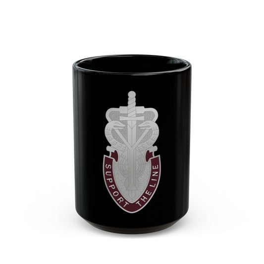 74 Medical Battalion (U.S. Army) Black Coffee Mug-15oz-The Sticker Space