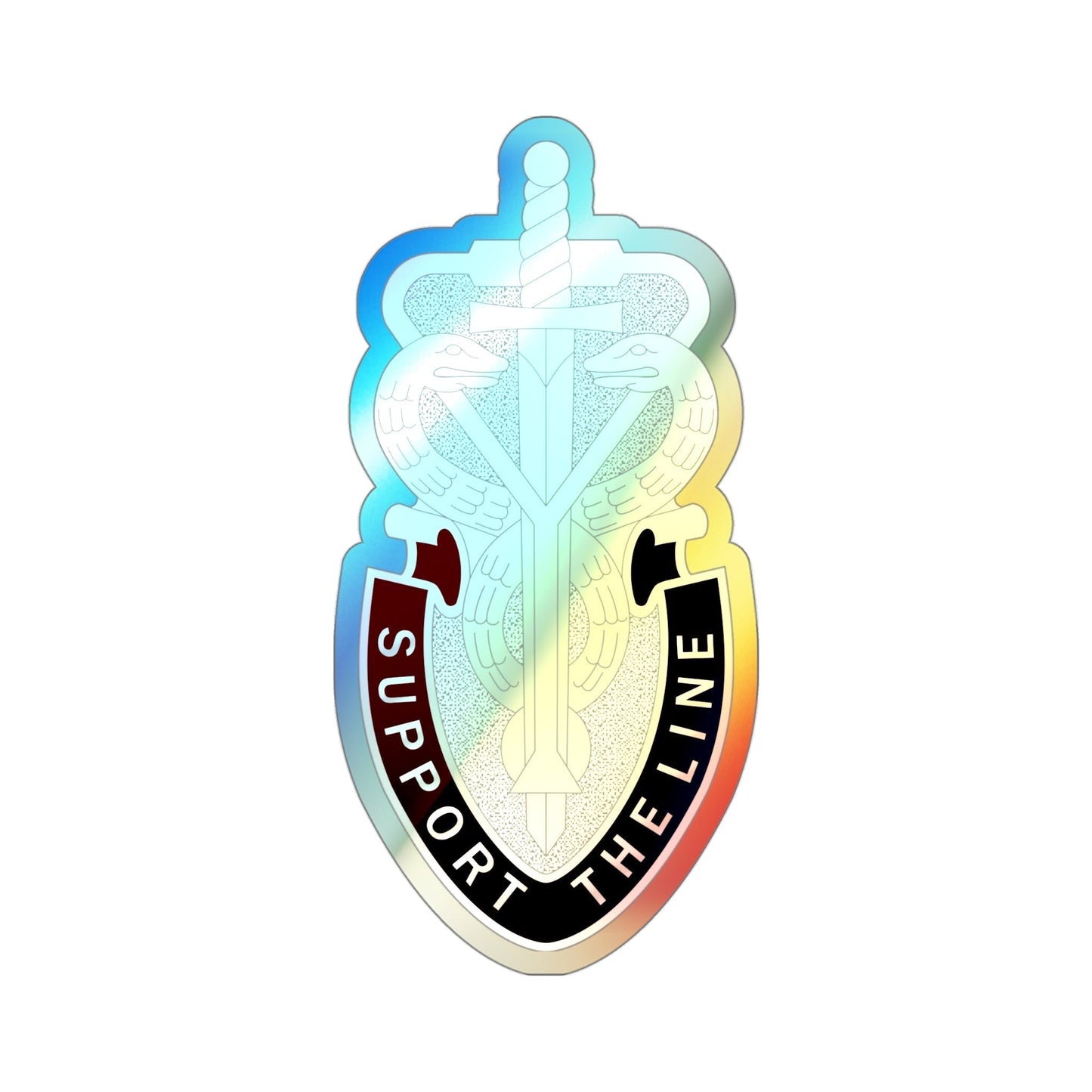74 Medical Battalion (U.S. Army) Holographic STICKER Die-Cut Vinyl Decal-4 Inch-The Sticker Space