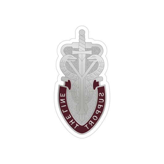 74 Medical Battalion (U.S. Army) REVERSE PRINT Transparent STICKER-6" × 6"-The Sticker Space