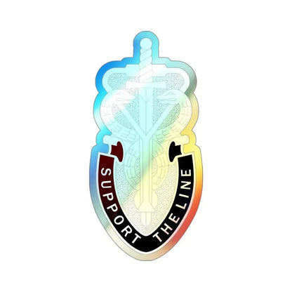 74 Medical Battalion (U.S. Army) Holographic STICKER Die-Cut Vinyl Decal 4 Inch Holographic - The Sticker Space