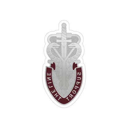 74 Medical Battalion (U.S. Army) REVERSE PRINT Transparent Die-Cut STICKER - The Sticker Space