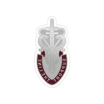 74 Medical Battalion (U.S. Army) REVERSE PRINT Transparent Die-Cut STICKER - The Sticker Space