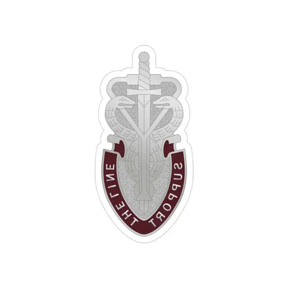 74 Medical Battalion (U.S. Army) REVERSE PRINT Transparent Die-Cut STICKER - The Sticker Space