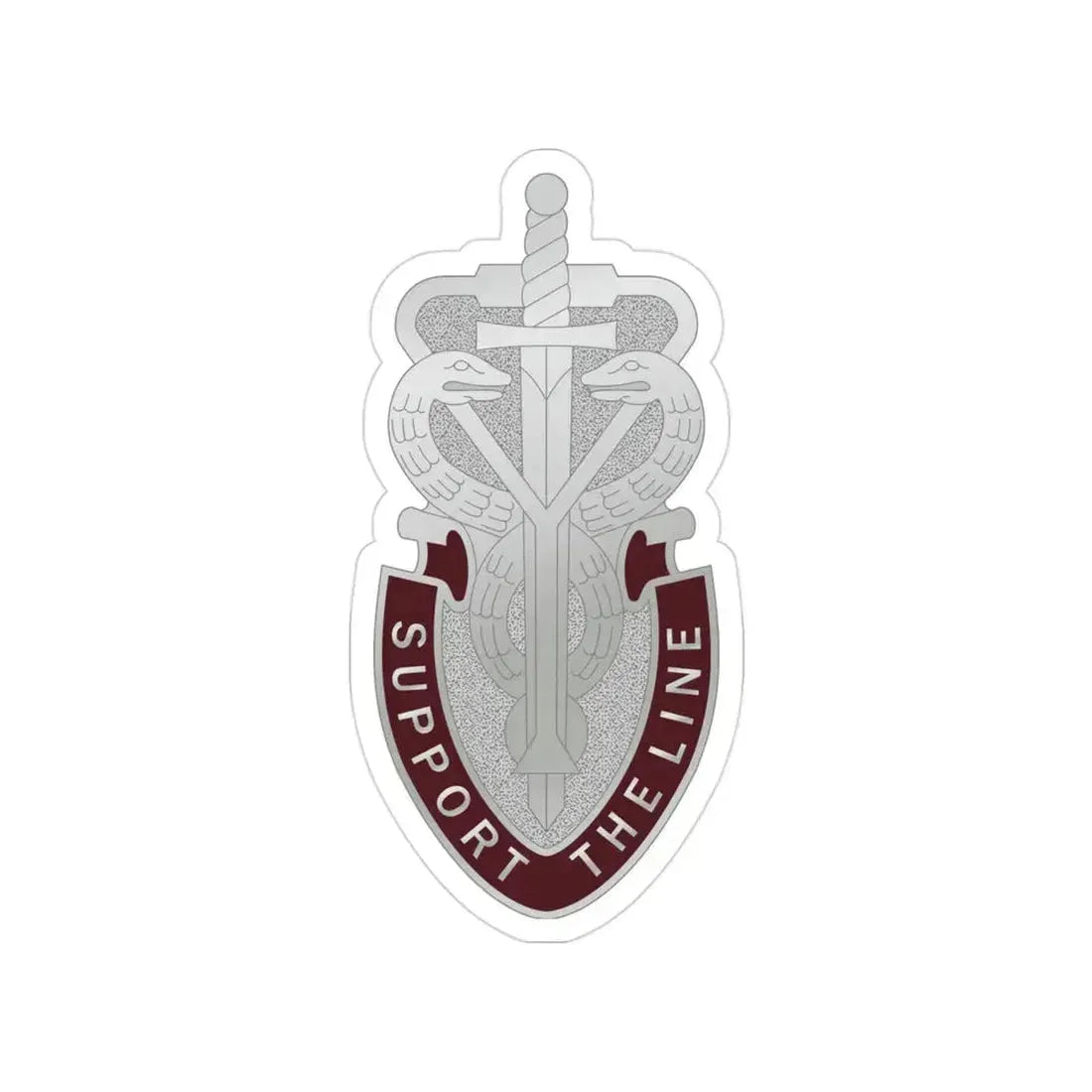74 Medical Battalion (U.S. Army) Transparent STICKER Die-Cut Vinyl Decal 3 Inch - The Sticker Space