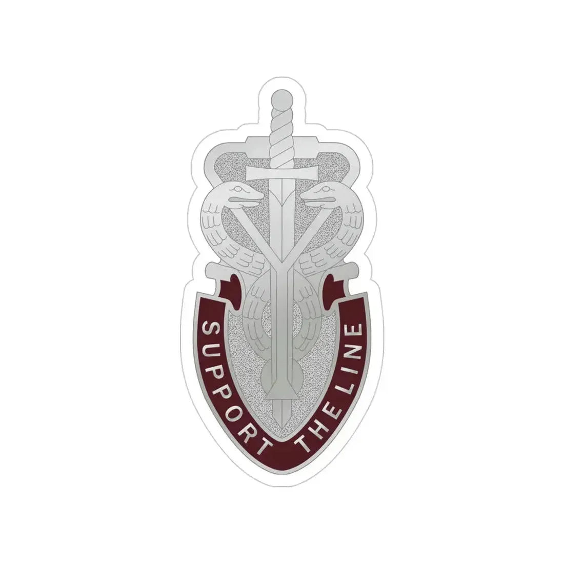 74 Medical Battalion (U.S. Army) Transparent STICKER Die-Cut Vinyl Decal 4 Inch - The Sticker Space