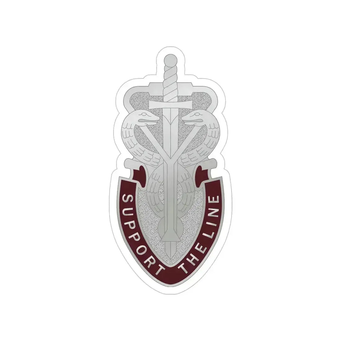 74 Medical Battalion (U.S. Army) Transparent STICKER Die-Cut Vinyl Decal 5 Inch - The Sticker Space