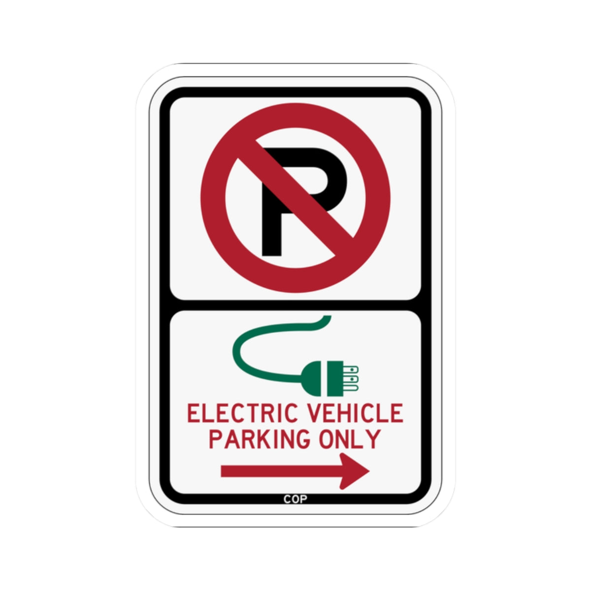 PBOT Road sign P1910R (Oregon) (Road Sign) STICKER Vinyl Kiss-Cut Decal