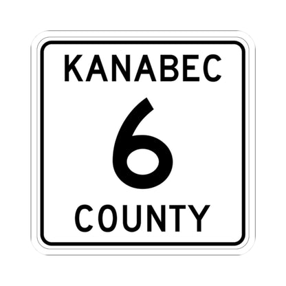 Kanabec County 6 MN (Minnesota) (Road Sign) STICKER Vinyl Kiss-Cut Decal
