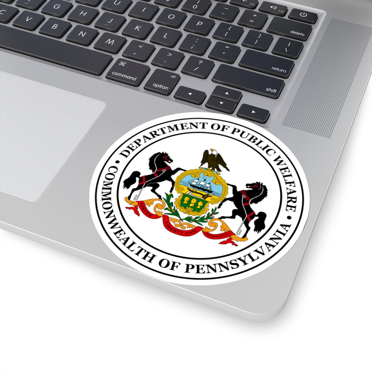 Seal of the Pennsylvania Department of Public Welfare - STICKER Vinyl Kiss-Cut Decal