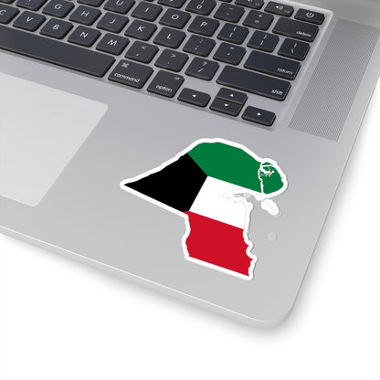 Kuwait-Flagmap (Kuwait) STICKER Vinyl Kiss-Cut Decal