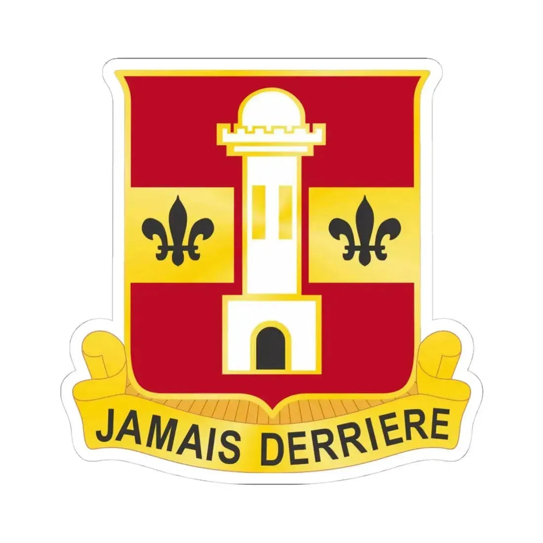 740th Antiaircraft Artillery Gun Battalion (U.S. Army) STICKER Vinyl Kiss-Cut Decal 4 Inch White - The Sticker Space