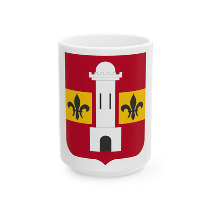 740th Antiaircraft Artillery Gun Battalion v2 (U.S. Army) White Coffee Mug-15oz-The Sticker Space