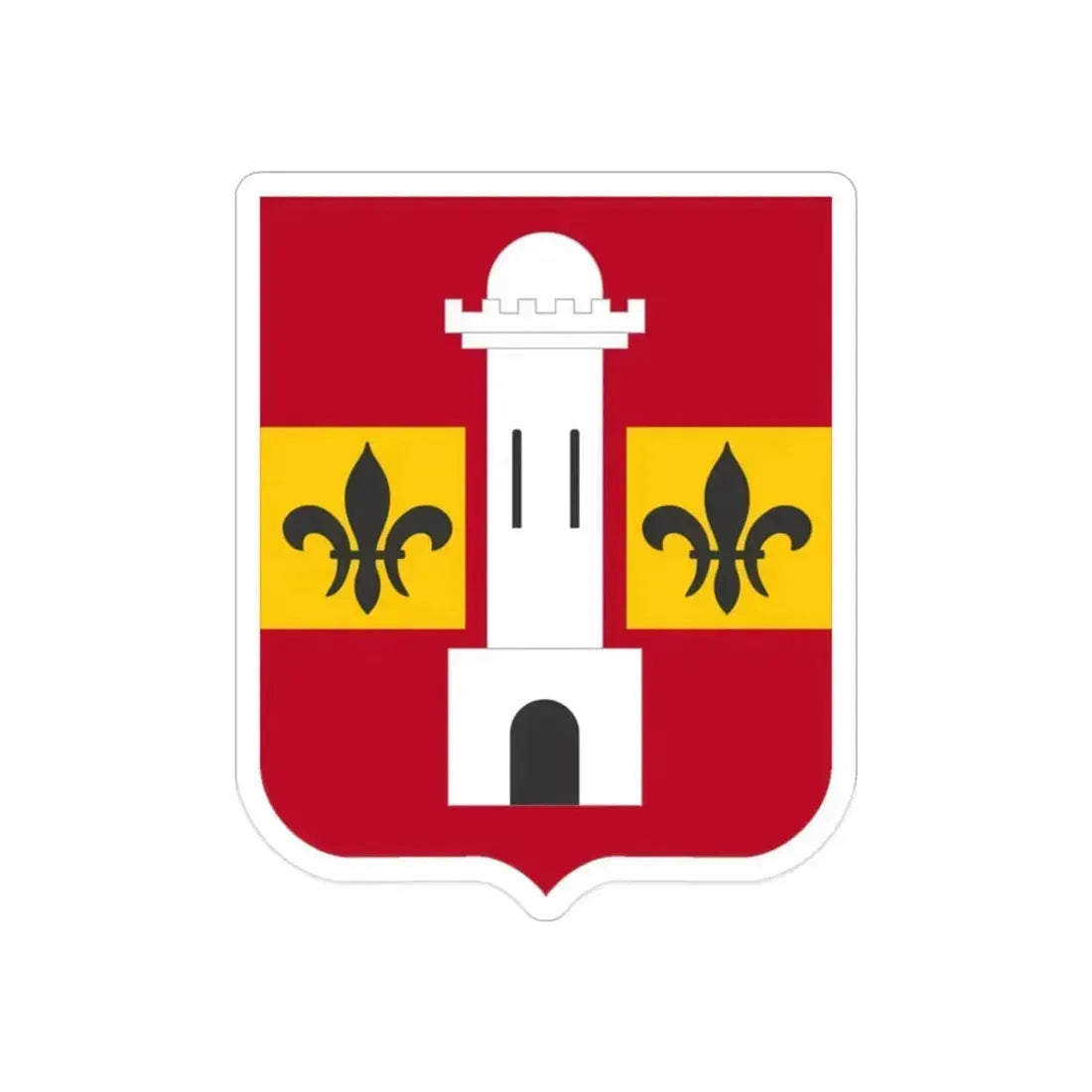 740th Antiaircraft Artillery Gun Battalion v2 (U.S. Army) REVERSE PRINT Transparent Die-Cut STICKER 2 Inch Die-Cut Transparent - The Sticker Space