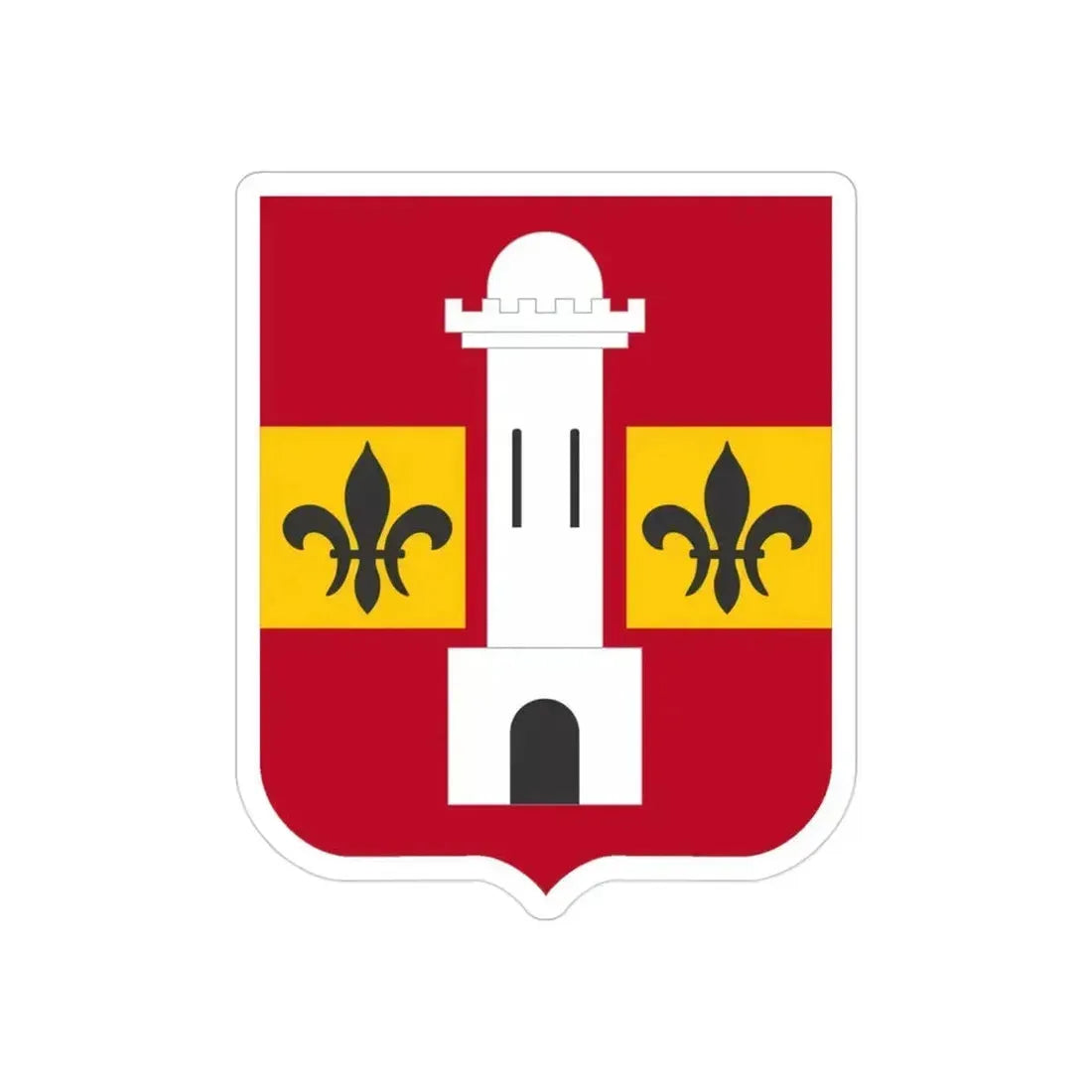 740th Antiaircraft Artillery Gun Battalion v2 (U.S. Army) REVERSE PRINT Transparent Die-Cut STICKER 3 Inch Die-Cut Transparent - The Sticker Space