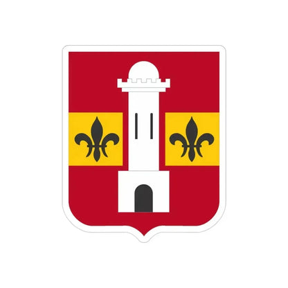 740th Antiaircraft Artillery Gun Battalion v2 (U.S. Army) REVERSE PRINT Transparent Die-Cut STICKER 3 Inch Die-Cut Transparent - The Sticker Space