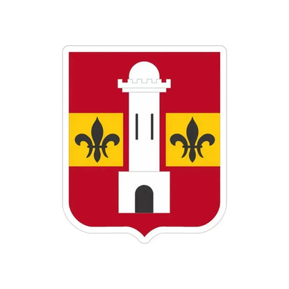 740th Antiaircraft Artillery Gun Battalion v2 (U.S. Army) REVERSE PRINT Transparent Die-Cut STICKER 4 Inch Die-Cut Transparent - The Sticker Space