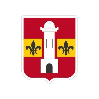 740th Antiaircraft Artillery Gun Battalion v2 (U.S. Army) REVERSE PRINT Transparent Die-Cut STICKER 5 Inch Die-Cut Transparent - The Sticker Space