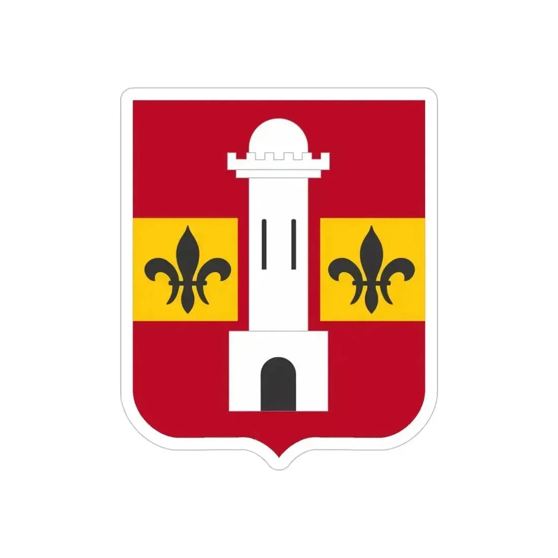 740th Antiaircraft Artillery Gun Battalion v2 (U.S. Army) REVERSE PRINT Transparent Die-Cut STICKER 6 Inch Die-Cut Transparent - The Sticker Space