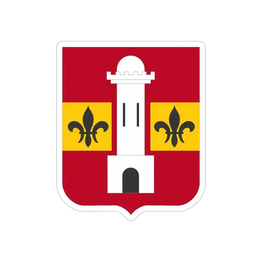 740th Antiaircraft Artillery Gun Battalion v2 (U.S. Army) REVERSE PRINT Transparent Die-Cut STICKER 6 Inch Die-Cut Transparent - The Sticker Space