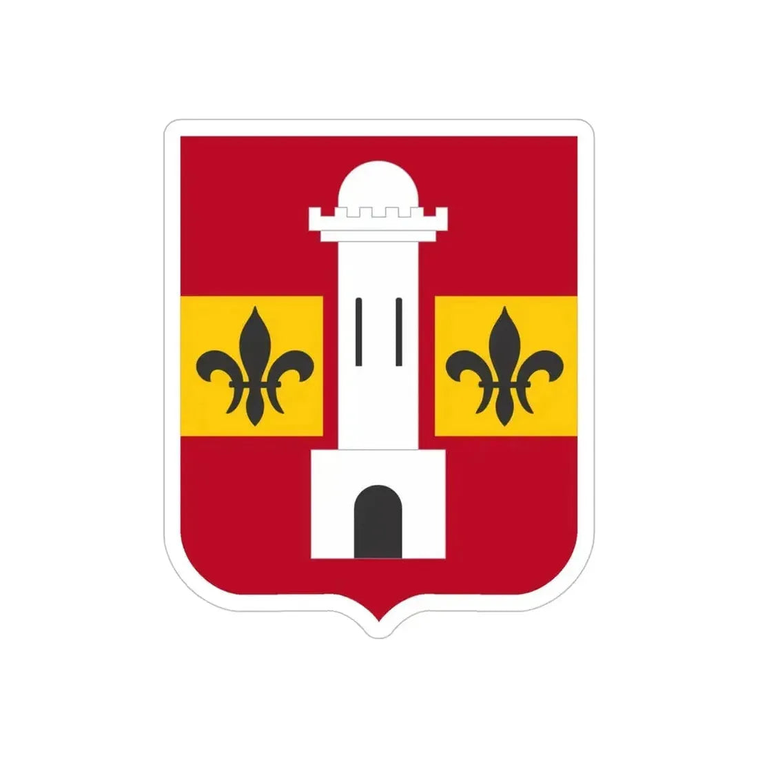 740th Antiaircraft Artillery Gun Battalion v2 (U.S. Army) REVERSE PRINT Transparent Die-Cut STICKER - The Sticker Space