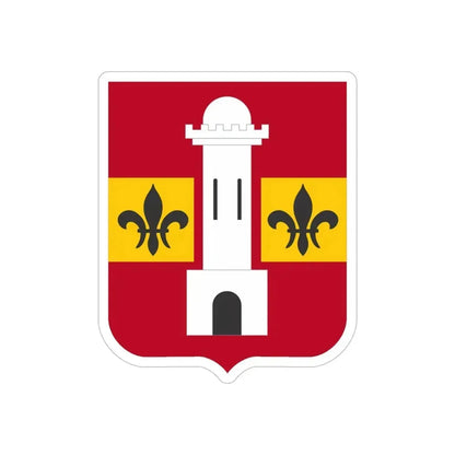 740th Antiaircraft Artillery Gun Battalion v2 (U.S. Army) REVERSE PRINT Transparent Die-Cut STICKER - The Sticker Space