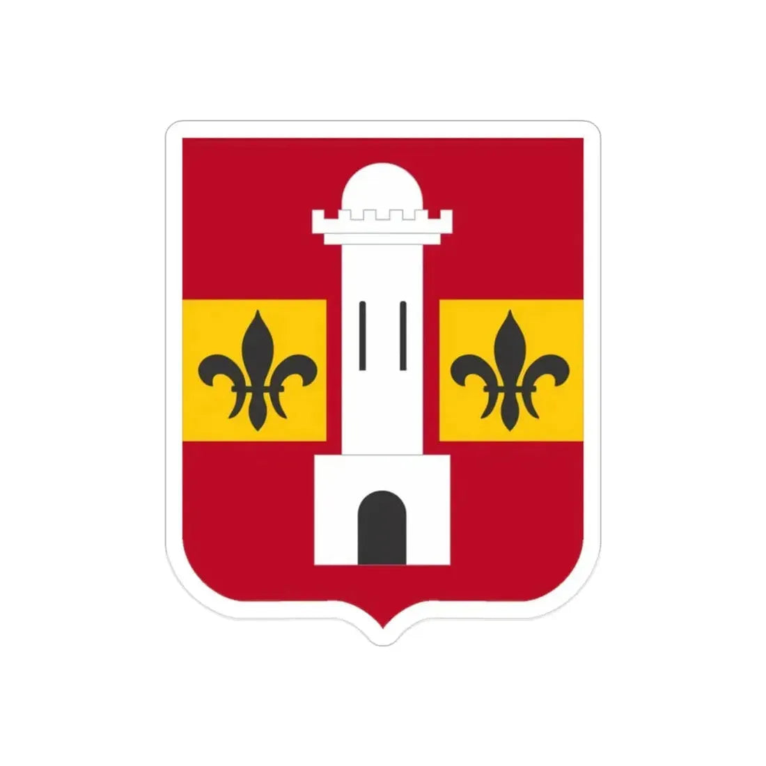 740th Antiaircraft Artillery Gun Battalion v2 (U.S. Army) REVERSE PRINT Transparent Die-Cut STICKER - The Sticker Space